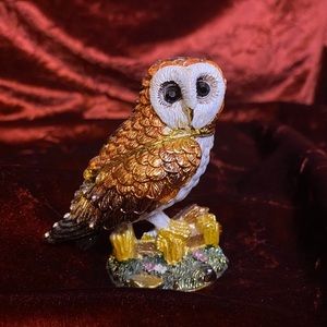Beautiful Detailed Owl Jewlery Box